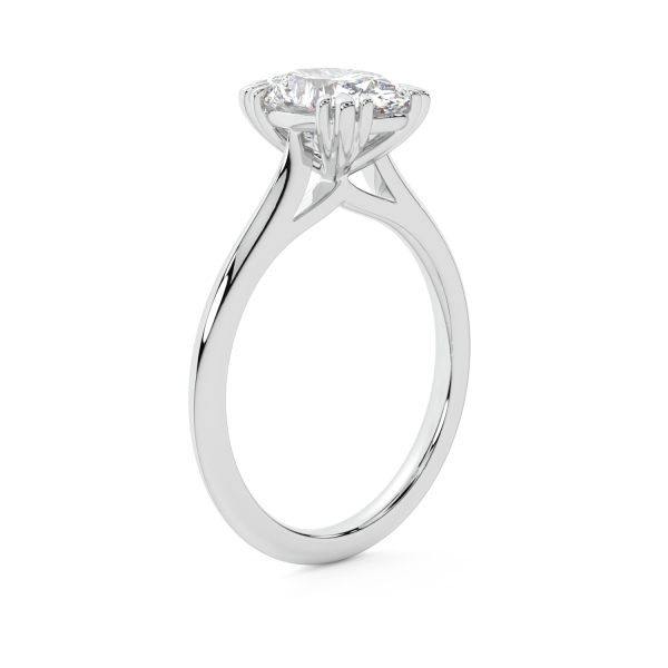 Oval Triple-Claw Solitaire Engagement Ring - Image 35